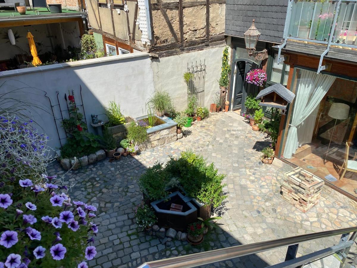 Ferienwohnung Unterm Schreckensturm Quedlinburg Exterior foto