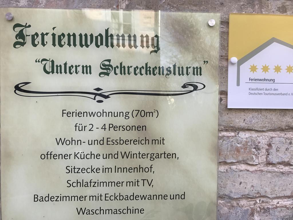 Ferienwohnung Unterm Schreckensturm Quedlinburg Exterior foto